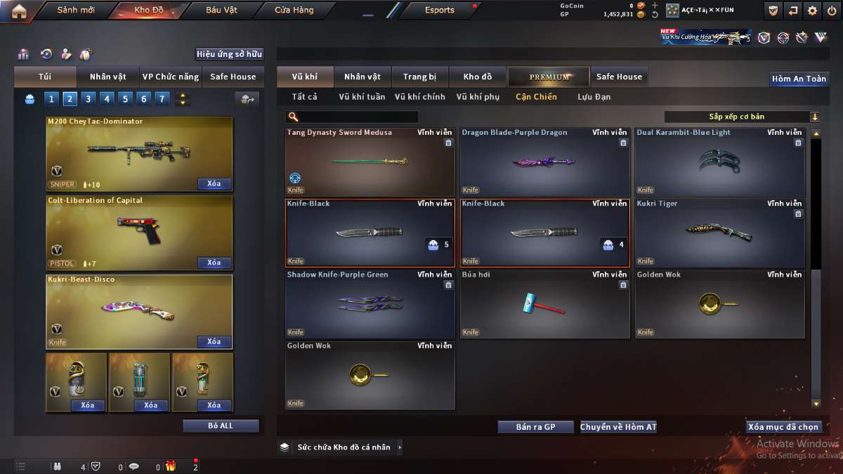 shop acc cf uy tin gia re